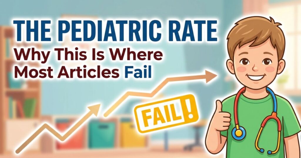The Pediatric Rate and Why This Is Where Most Articles Fail